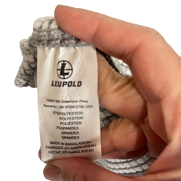 Leupold Optics Co. Long Sleeve 1/2 Zip Heavy Shirt Light Jacket Gray Size XL - Picture 5 of 7